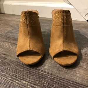 Steve Madden mule stacked block heel